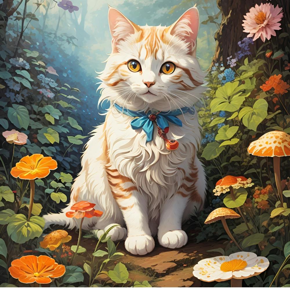 Katze im Wald