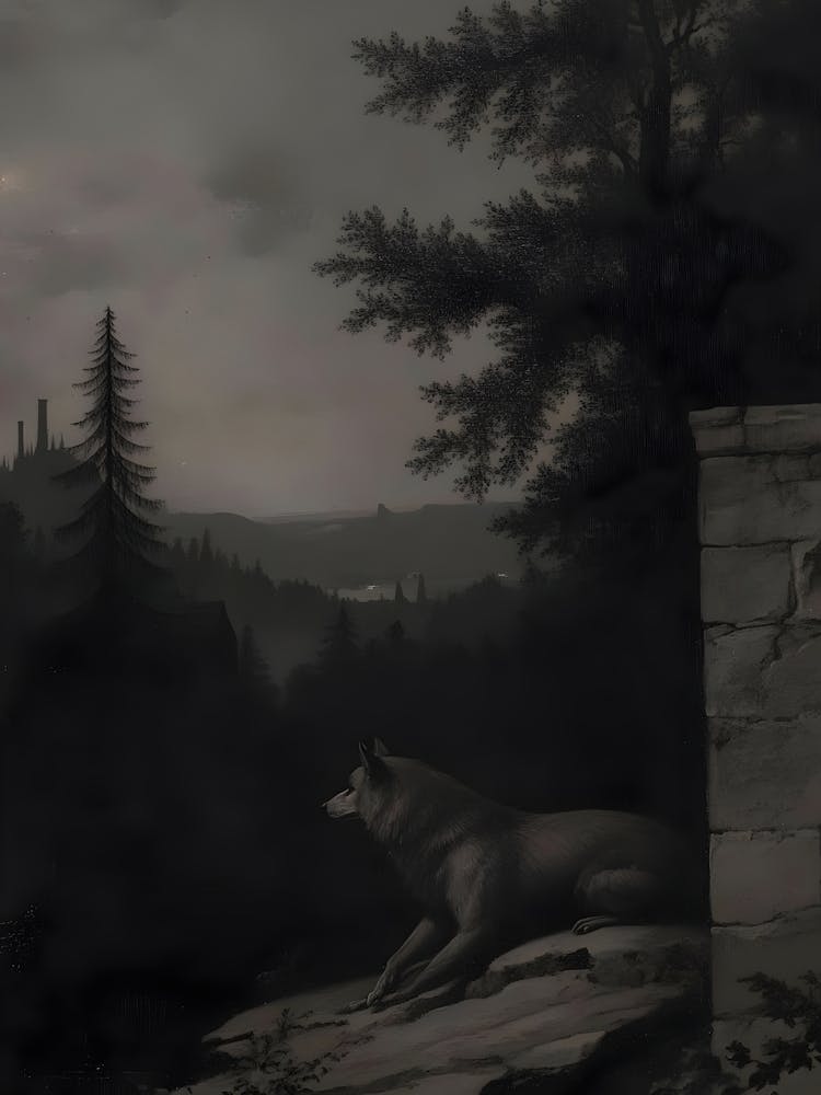 Wolf In The Woods
