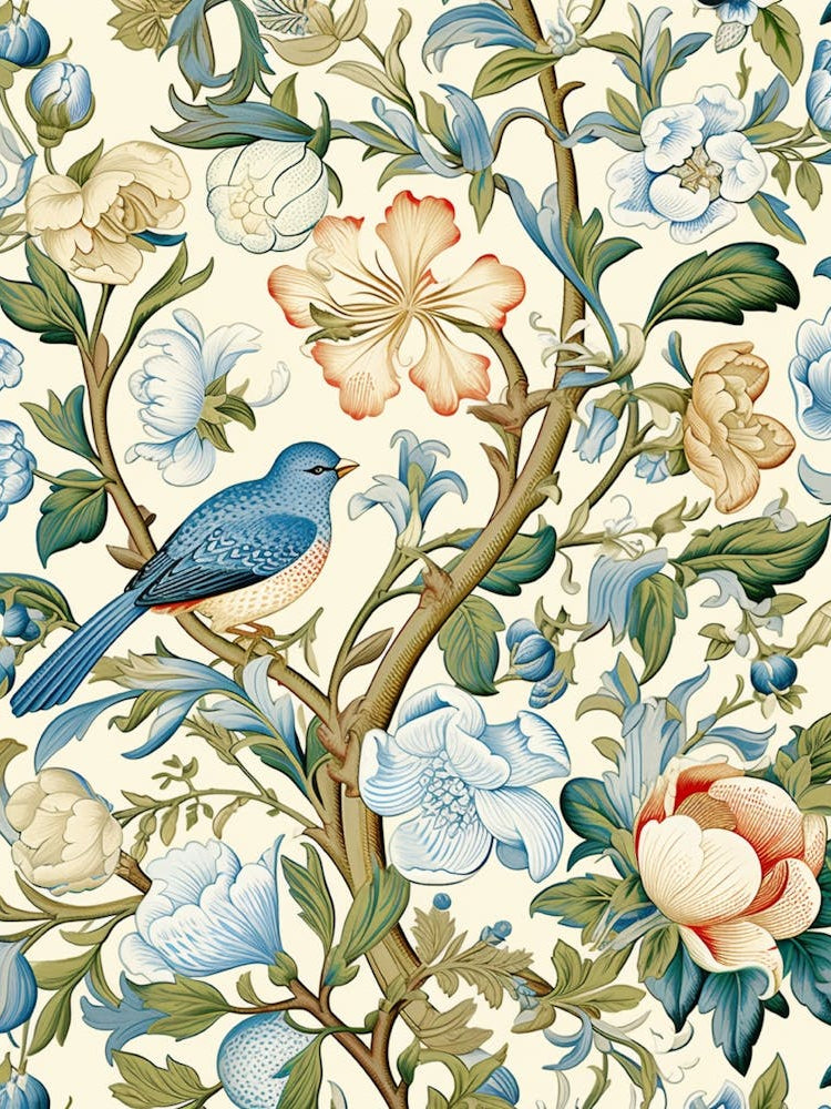 Blue Bird On A Branch