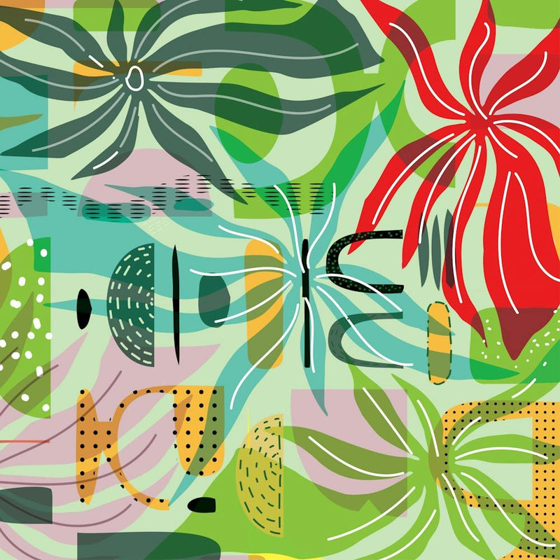 Abstract Floral Pattern Vector