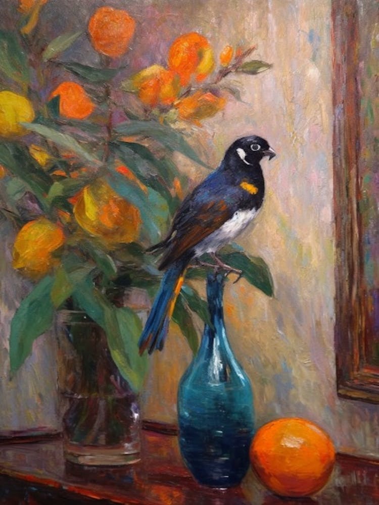 Bird Of Paradise With A Cat 4