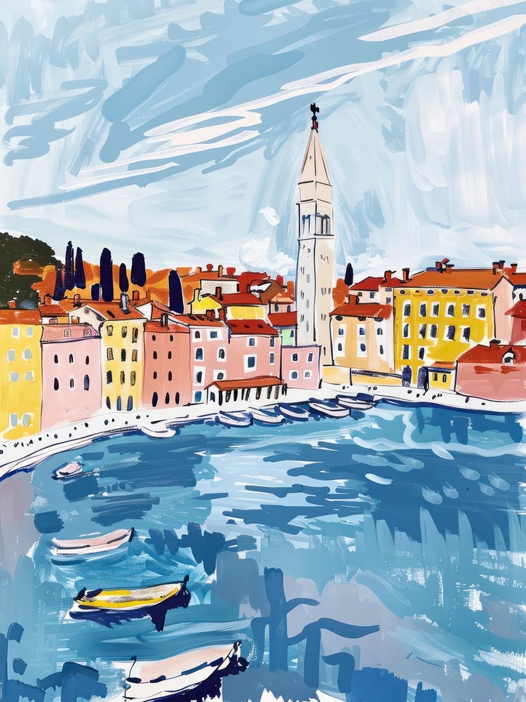 Travel Poster Happy Places Rovinj 2