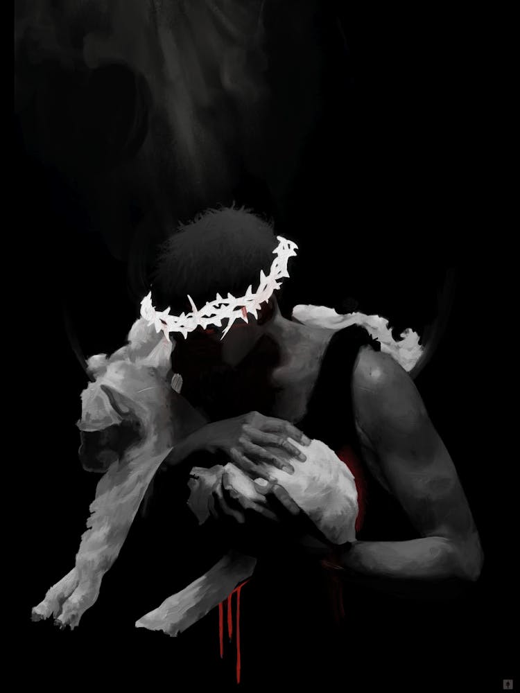 Messiah’s Love- Abstract, Digital, Christian, Wall Art  