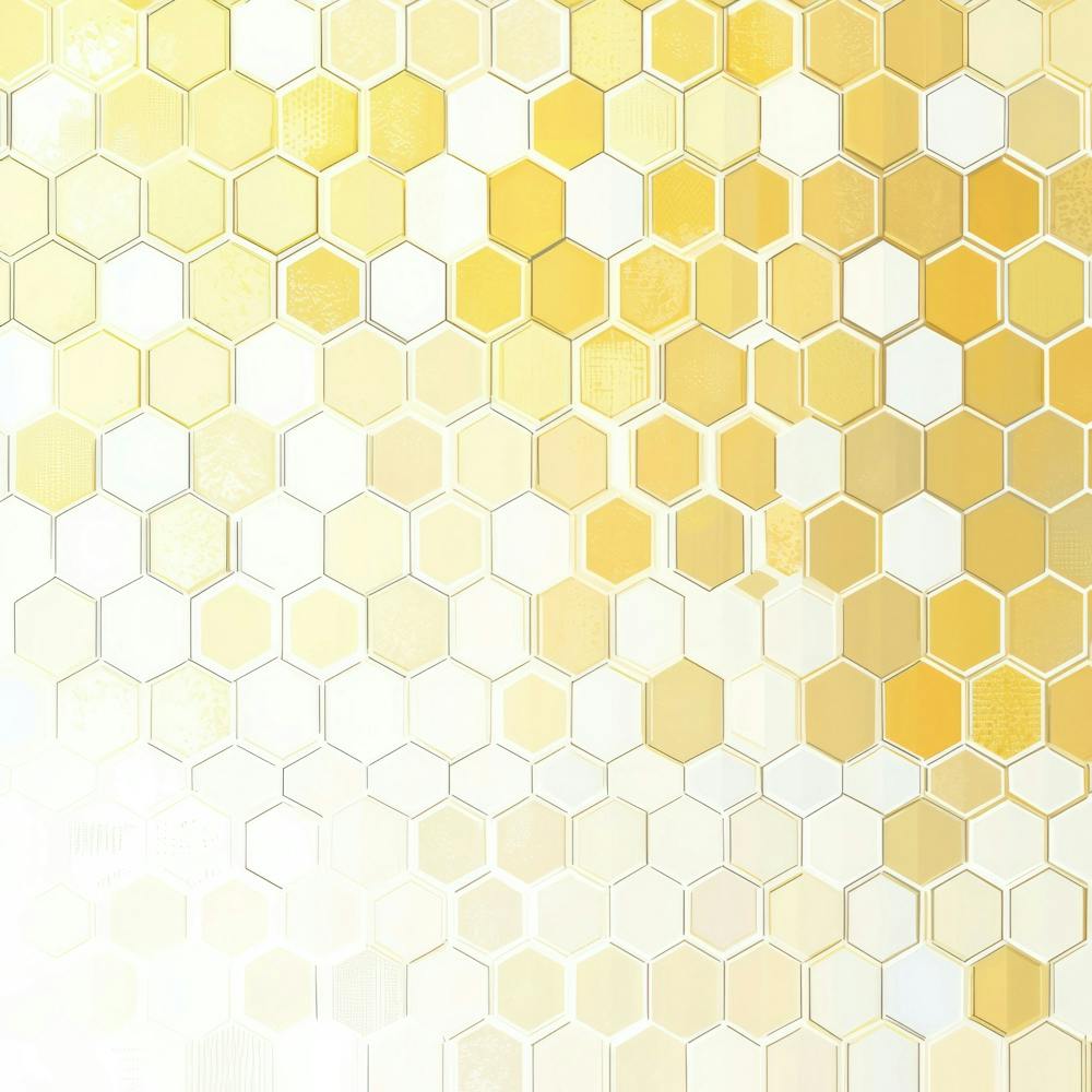 Yellow Honeycomb Background 1