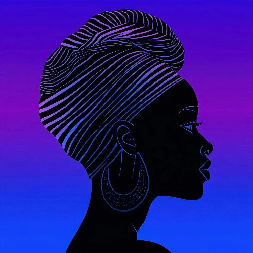 Silhouette Of African Woman 37