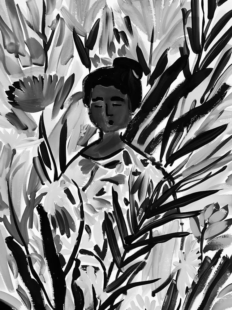 Black And White Painting 111