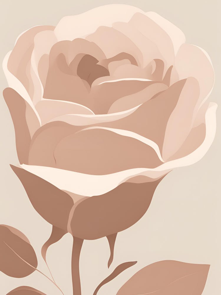 Rose In Beige