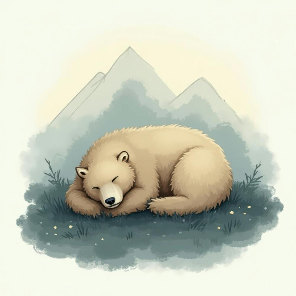 Polar Bear Sleeping