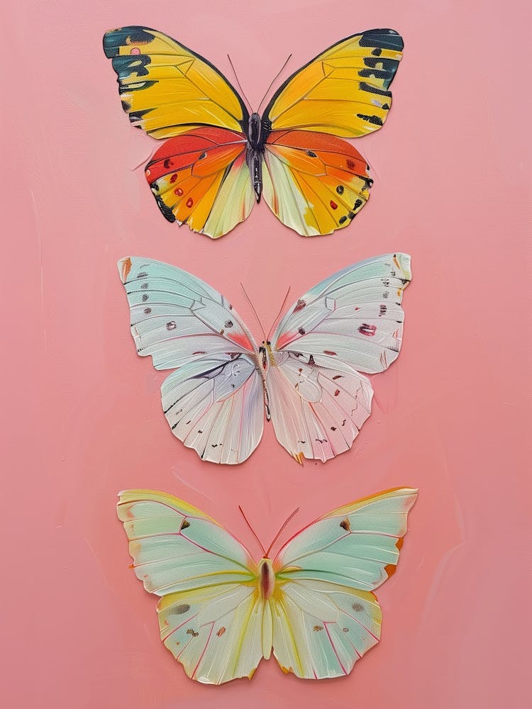 Three Butterflies