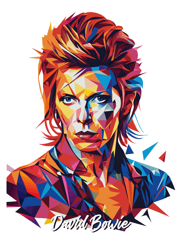 David Bowie 01 Portrait Music WPAP Pop Art