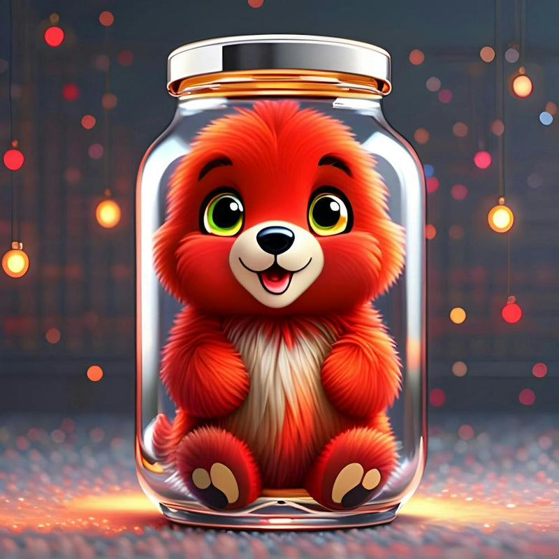 Teddy Bear In A Jar 1