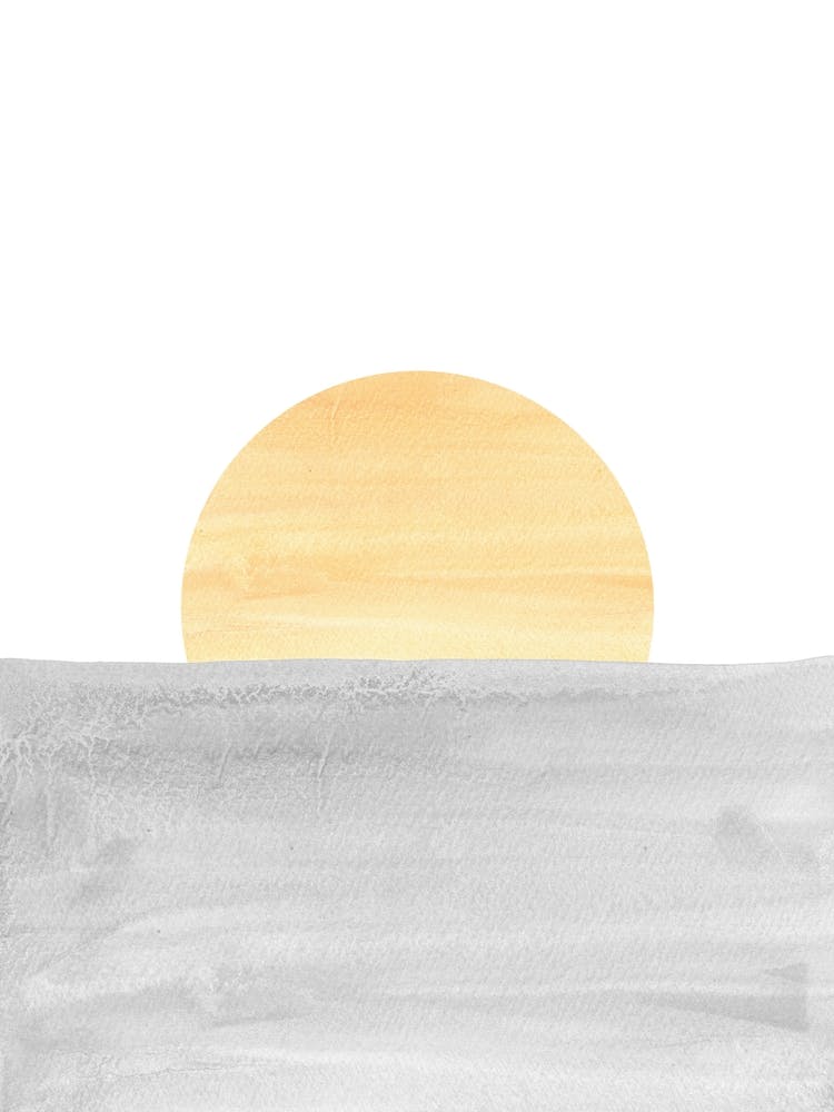 Gray minimal Sunset