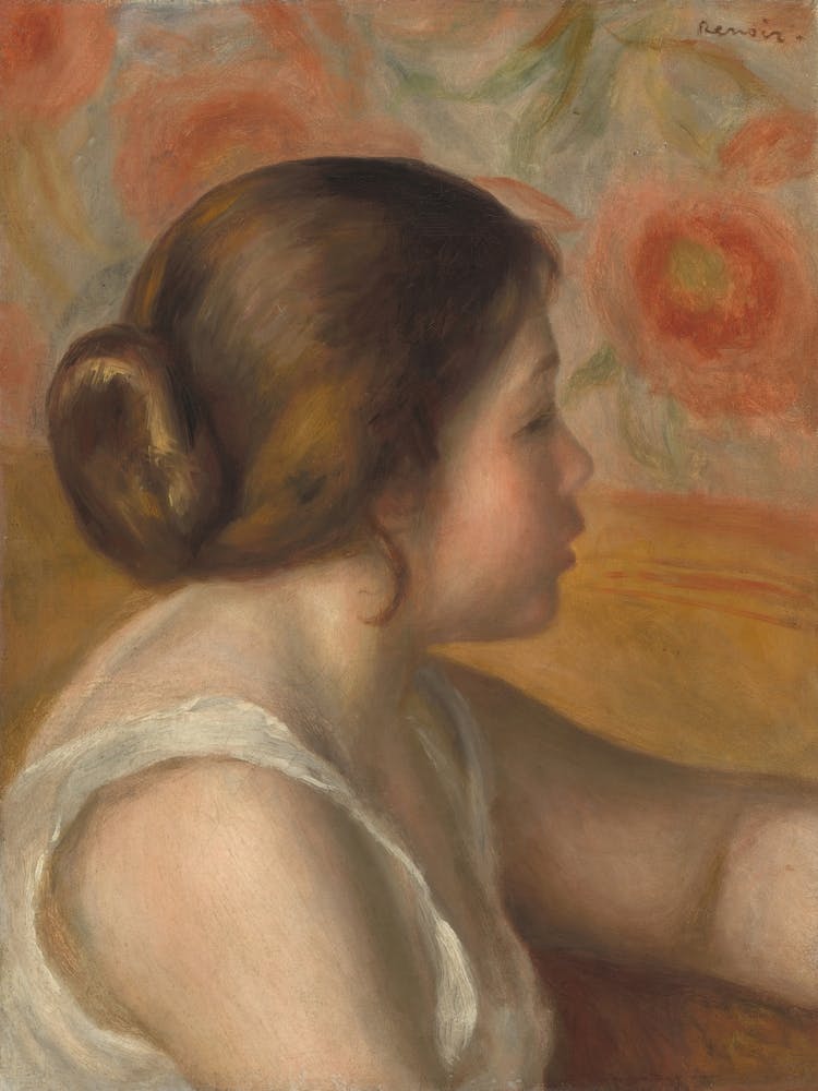 Head Of A Young Girl, Pierre Auguste Renoir