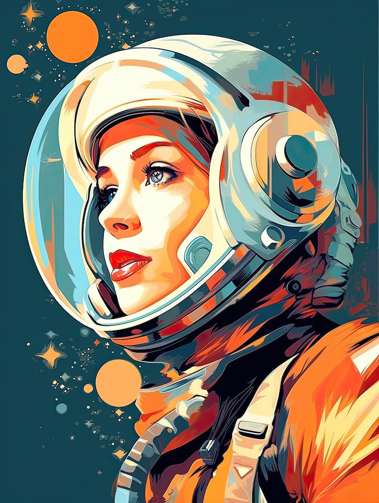 Floating in Infinity: Astronaut's Grace