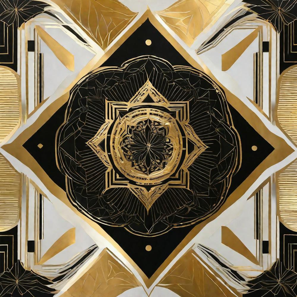 A Visually Striking Flat Art Piece That Portrays The Transformative Power Of Perception, deco art, 206