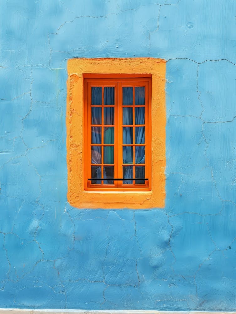 Blue And Orange Window