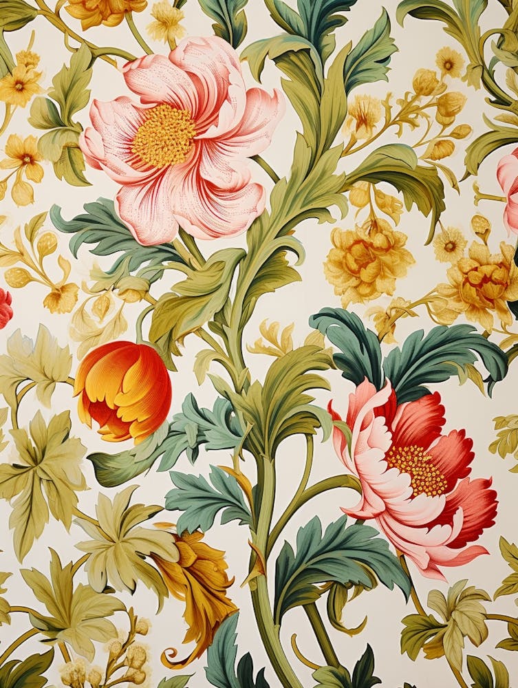 Papier Peint Floral 301
