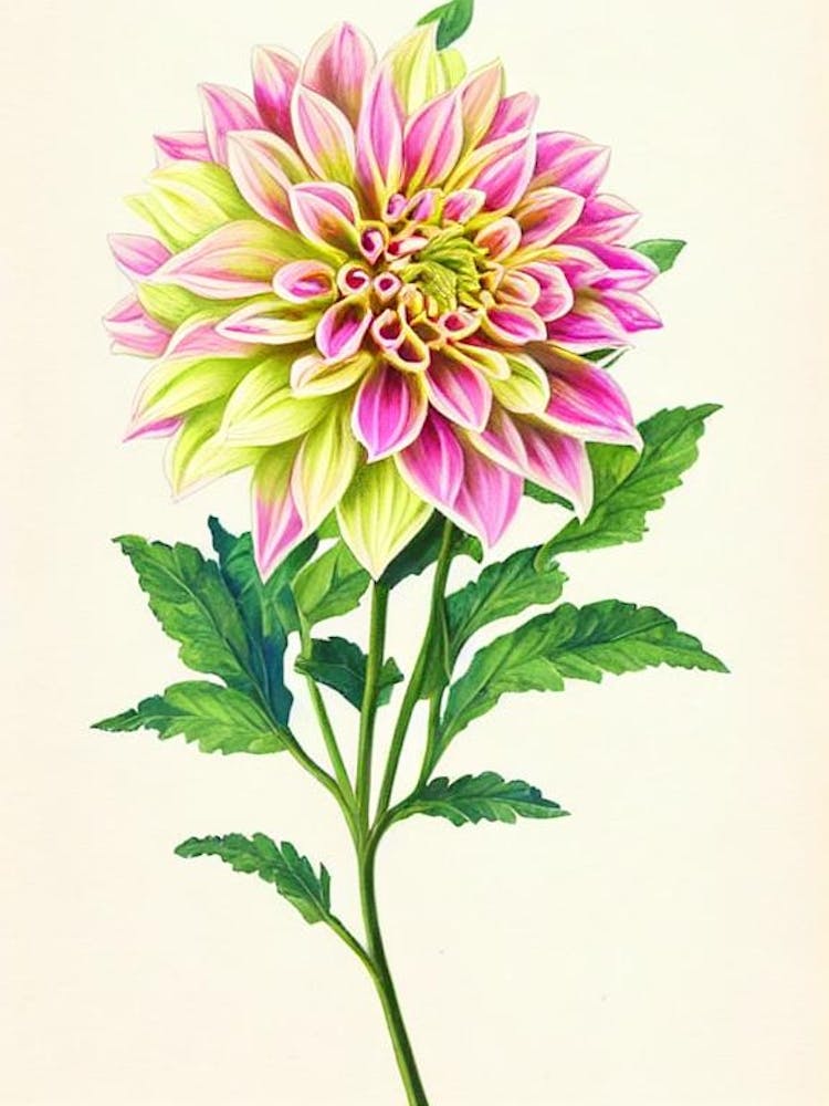 Dahlia Vintage Flowers Flower