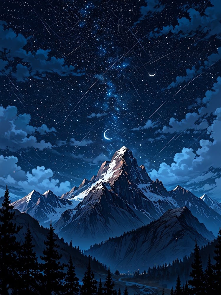 Night Sky With Stars 1