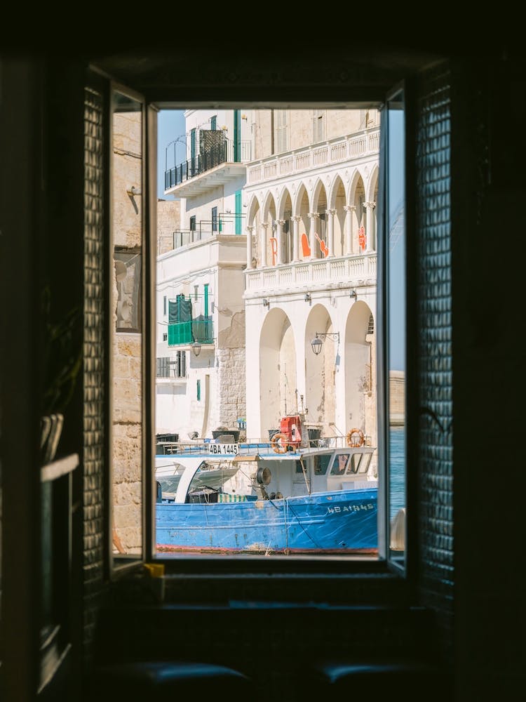View At The Harbor In Monopoli Italy