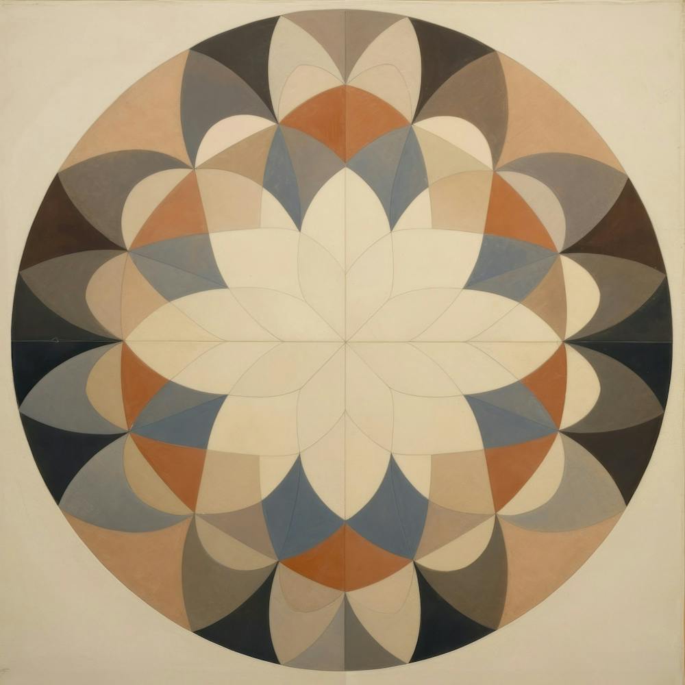 Circle Mandala. Vintage