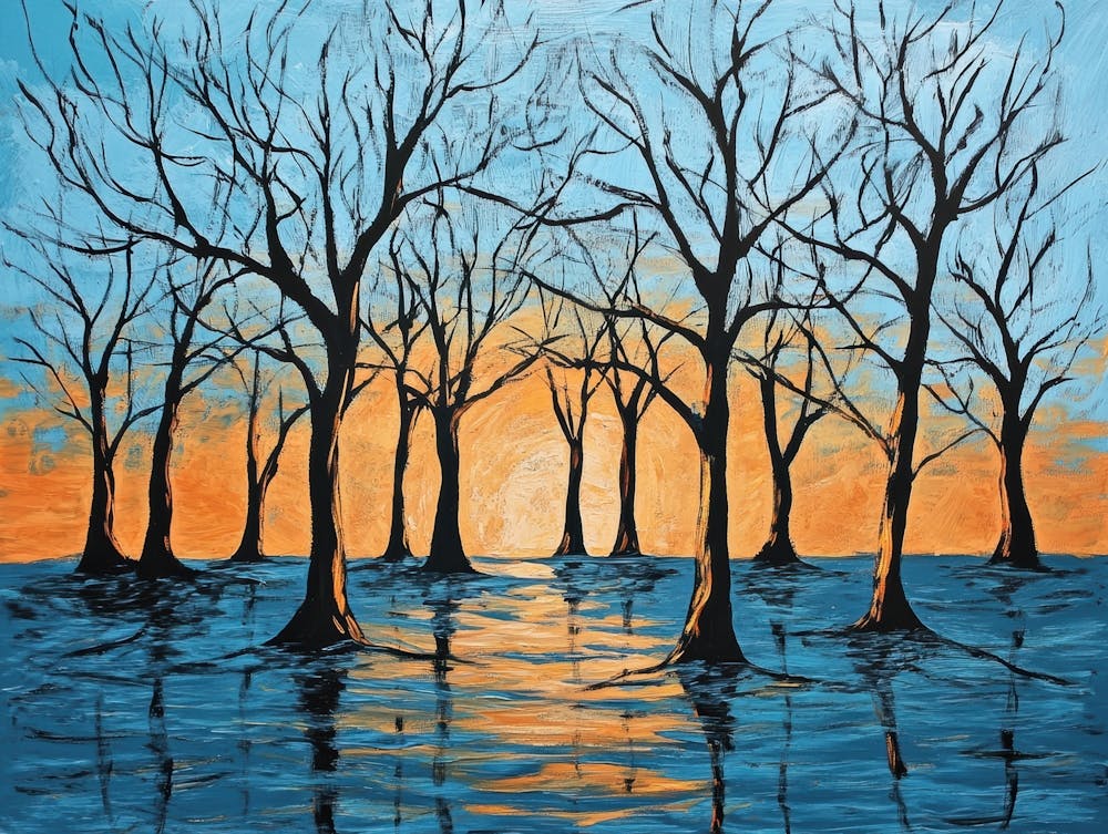 Sunset Trees 8