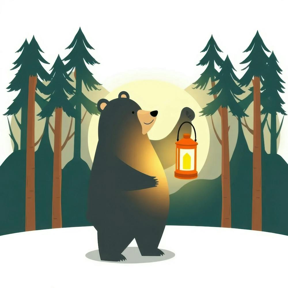 Bear With Lantern