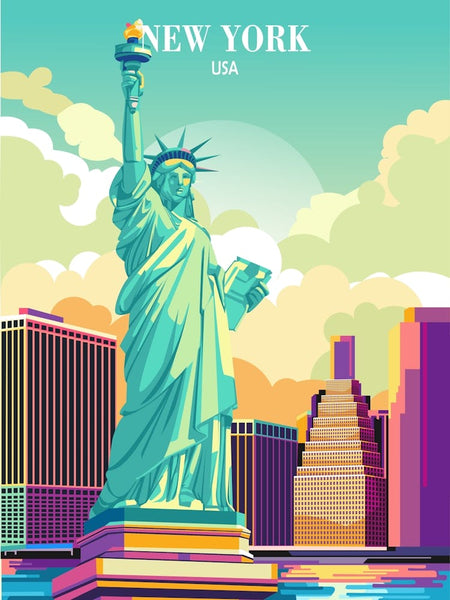 Travel Poster New York Usa Art Print by dikasujud – Fy!