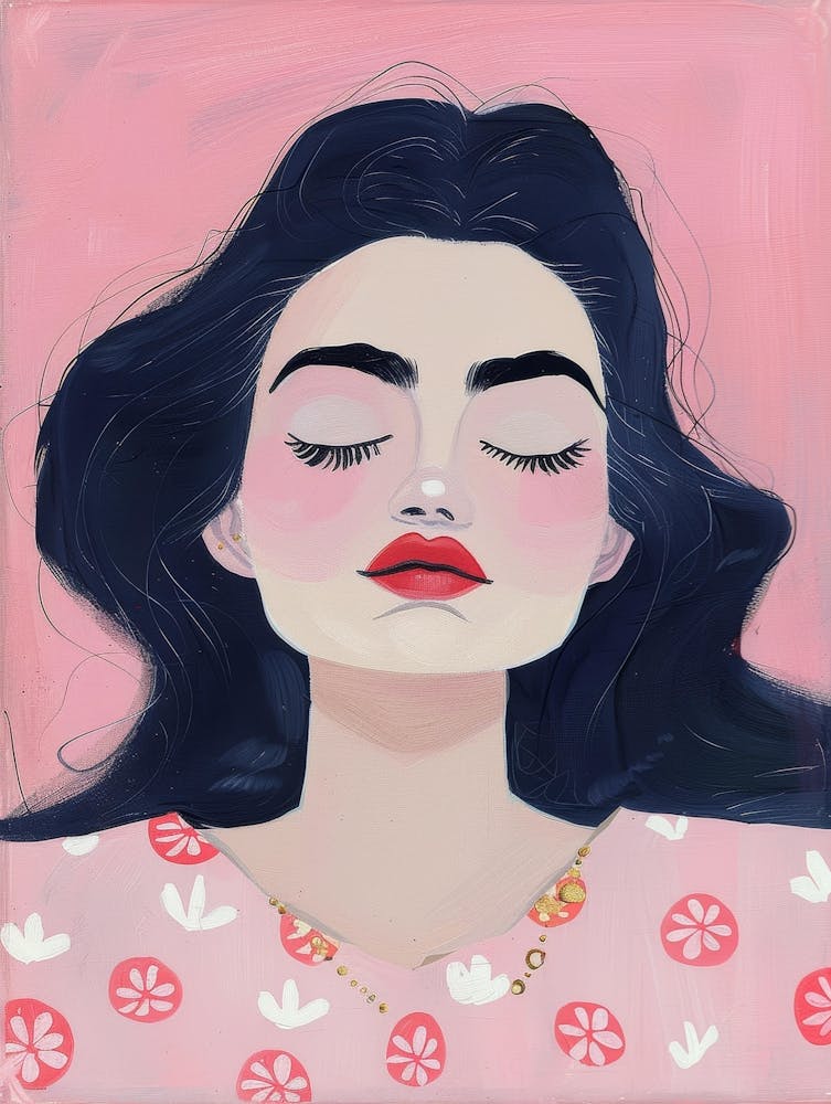 Girl With Eyes Closed