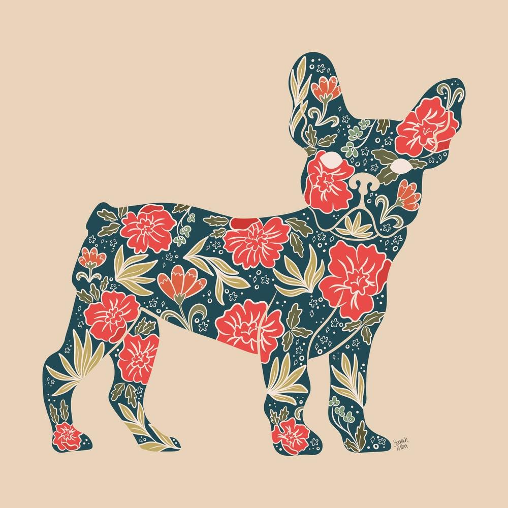 Floral Frenchie