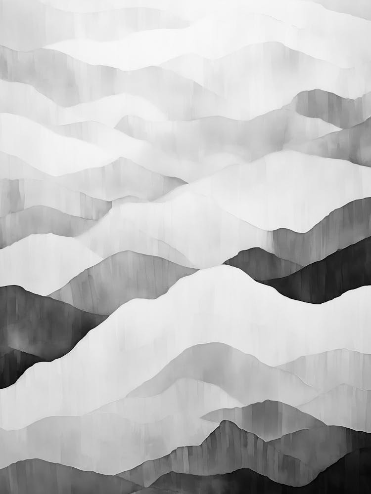 Black And White Abstract Painting 3