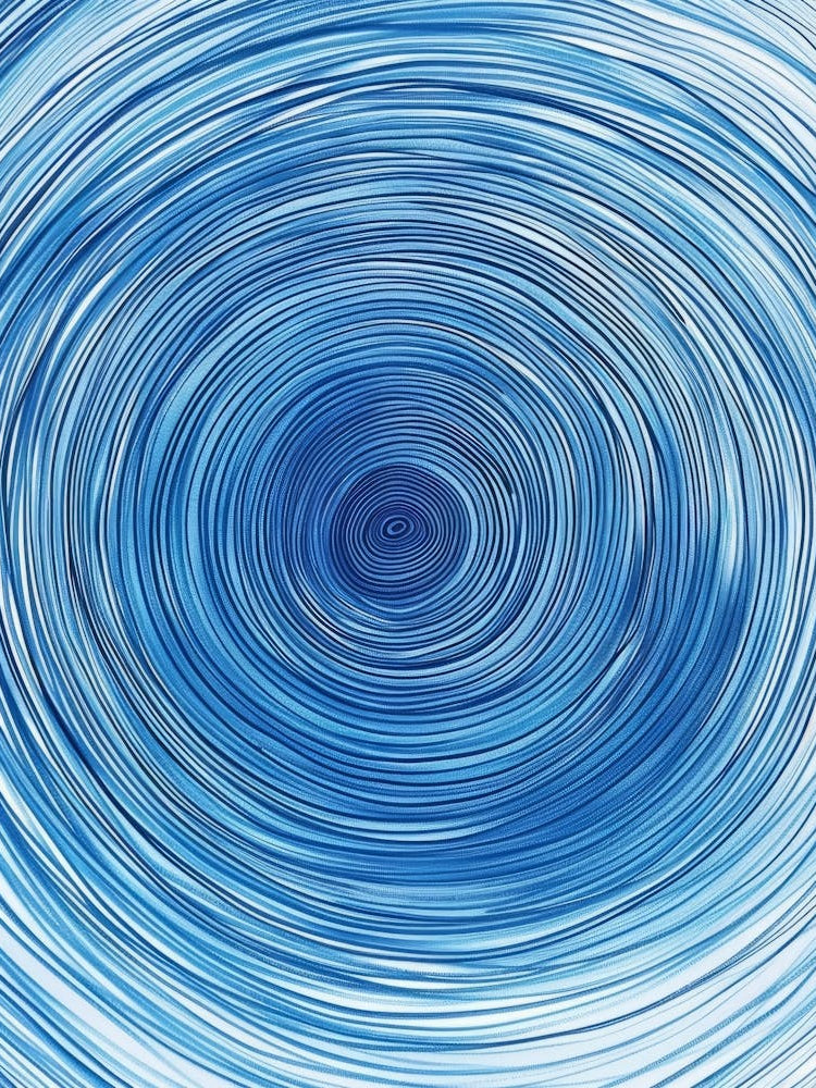 Abstract Blue Swirl