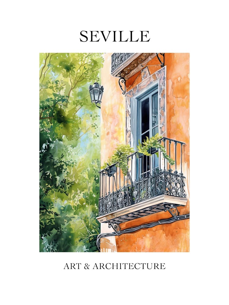 Seville Travel And Architecture Poster 3