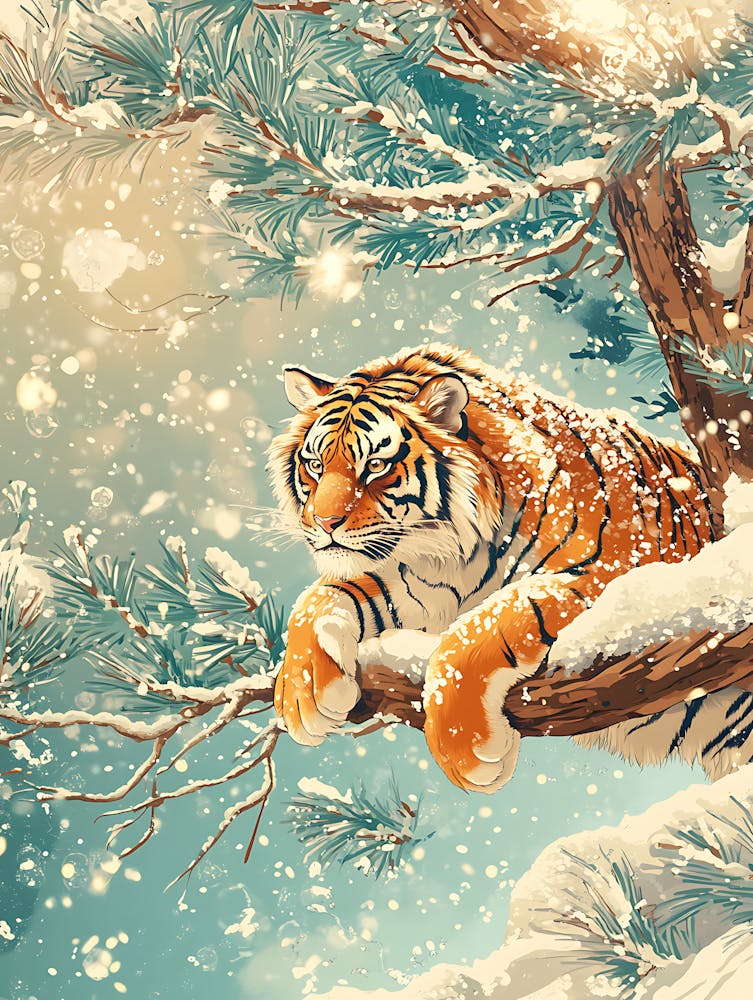 Stunning Tiger In The Snow 4