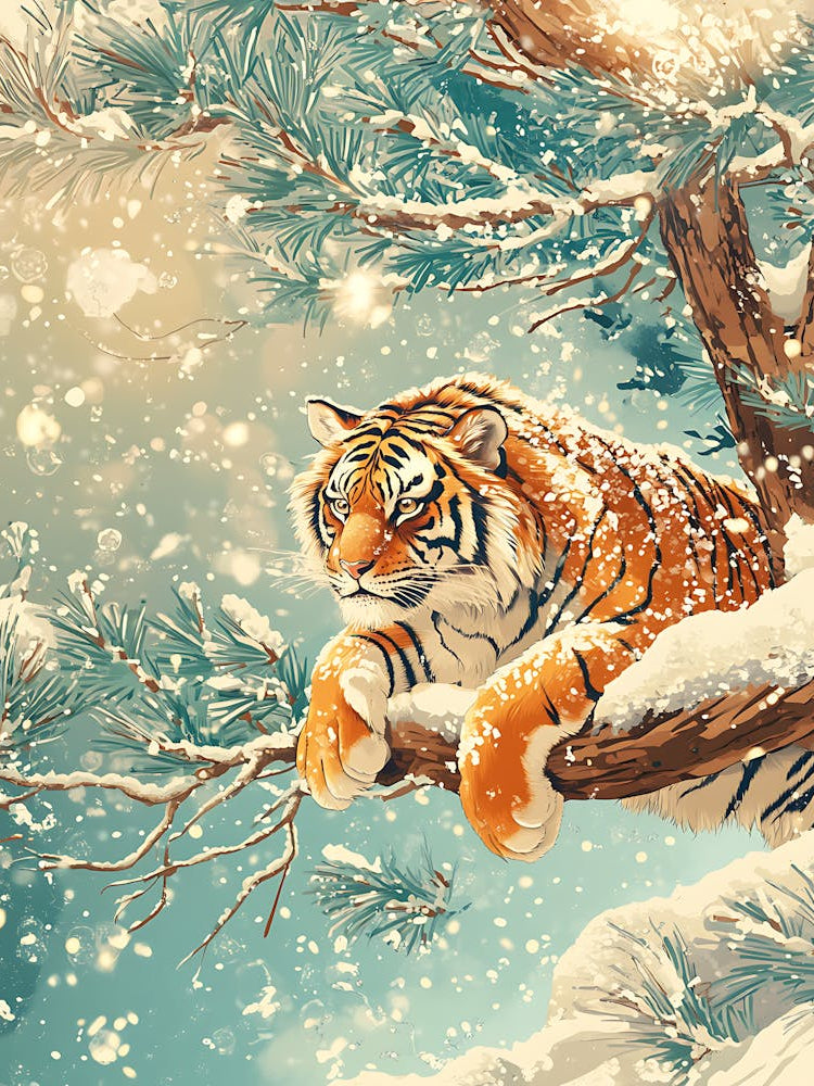Stunning Tiger In The Snow 4