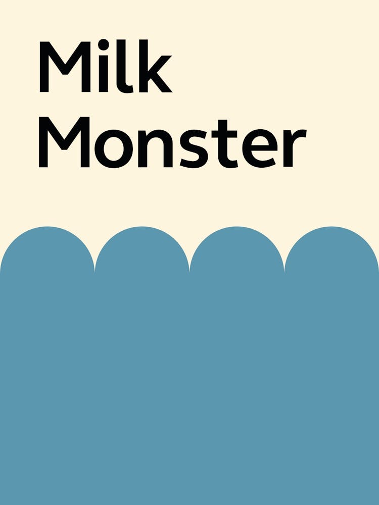 Kids Art Milk Monster Blue