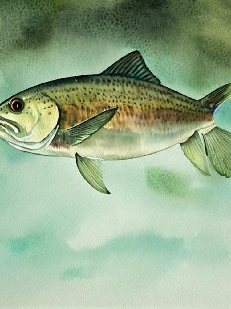 Portuguese Dogfish Storybook Watercolour