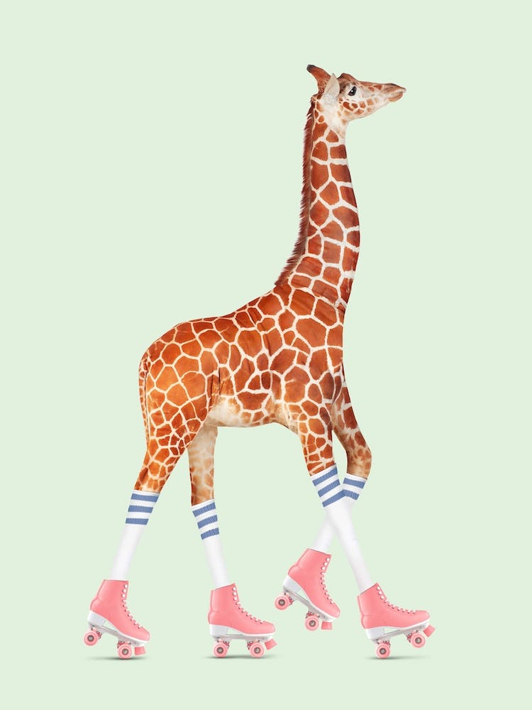 Rollerskating Giraffe Nursery