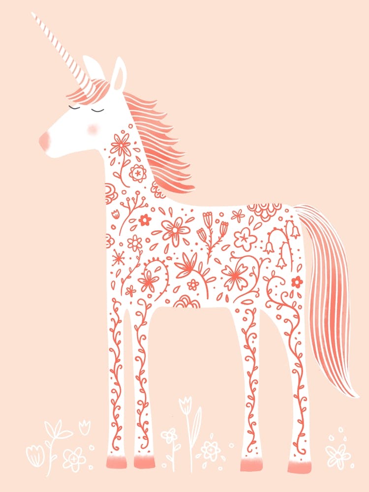 Fancy Pink Unicorn