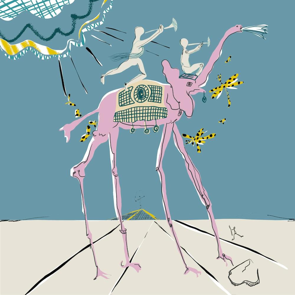 Elefant Quadrat