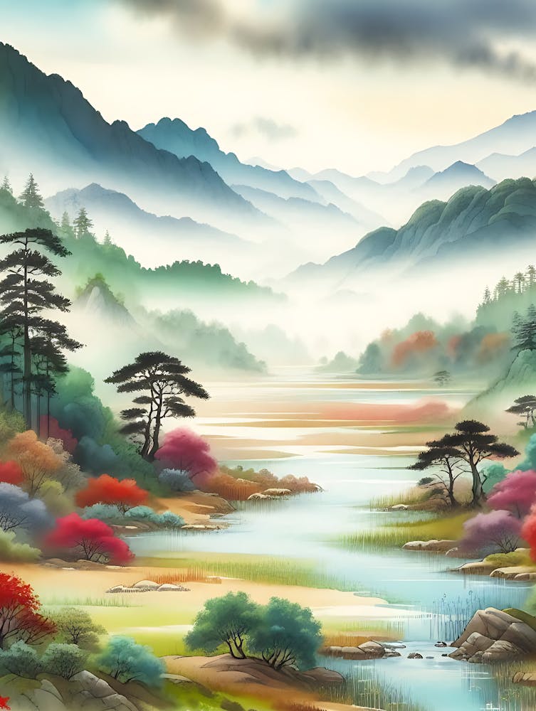 Japanese Landscape Painting