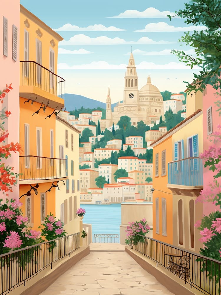 Nice France 4 Illustration