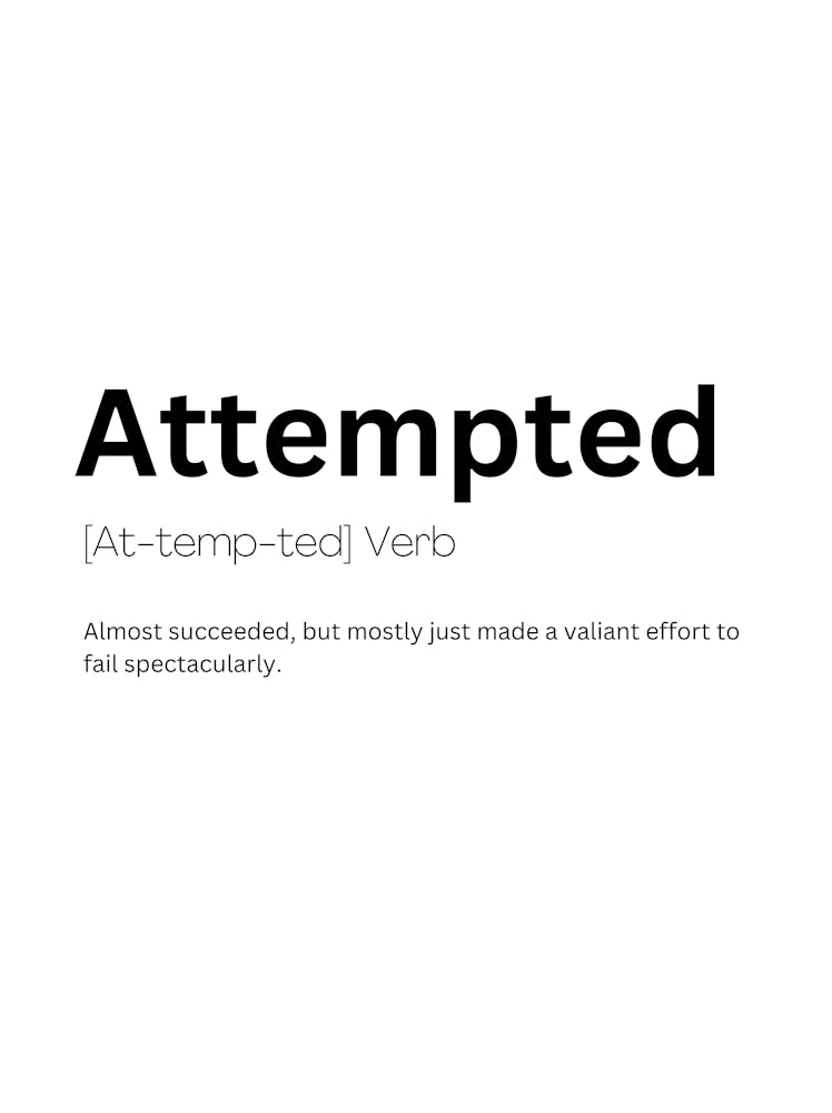 Attempted Definition Meaning