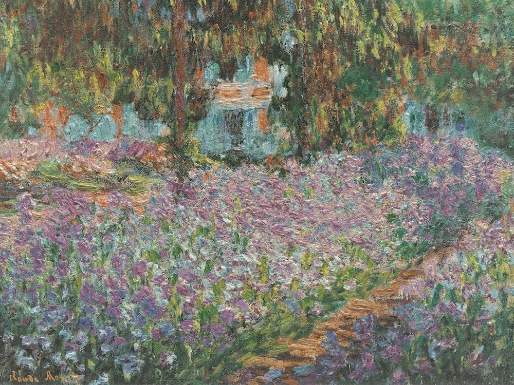 The Artists Garden At Giverny, 1900 By Claude Monet