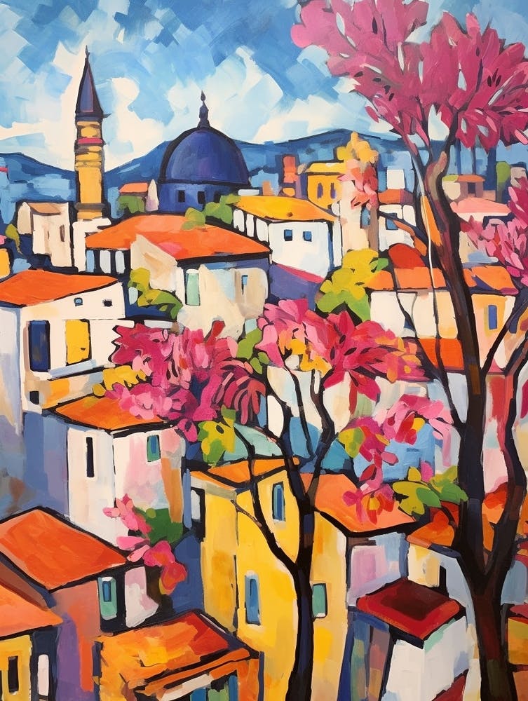Istanbul Turkey 2 Fauvist Painting