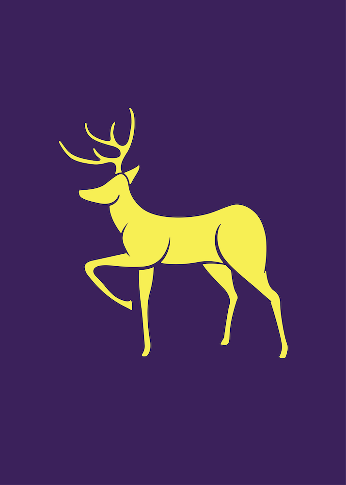 Deer Animal Purple