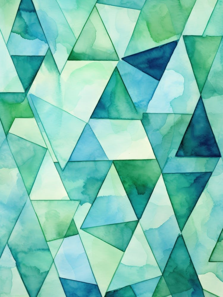 Watercolor Triangles 4