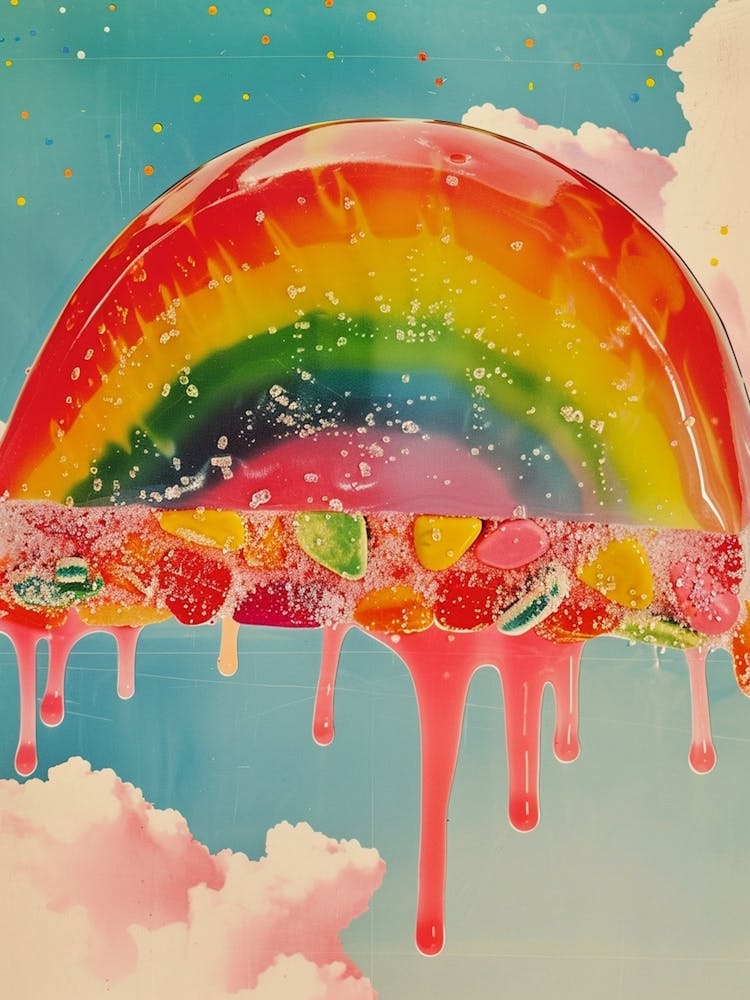 Retro Rainbow Jelly Slice 2