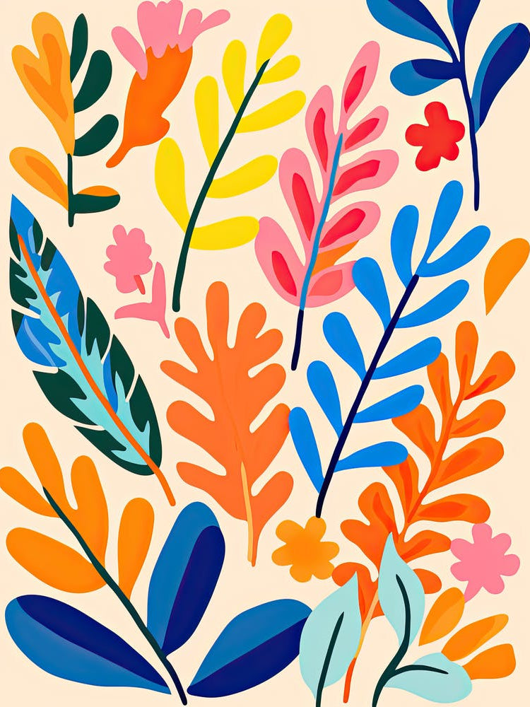 Blooms Of Brilliance; Matisse Inspired Flower Market Reverie