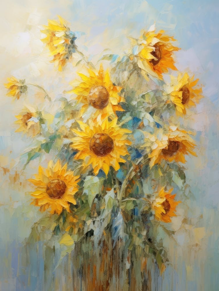 Sunflowers In A Vase 6